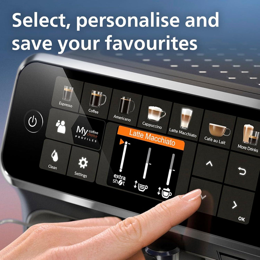 Philips 5400 Series Fully Automatic Espresso Machine with LatteGo System