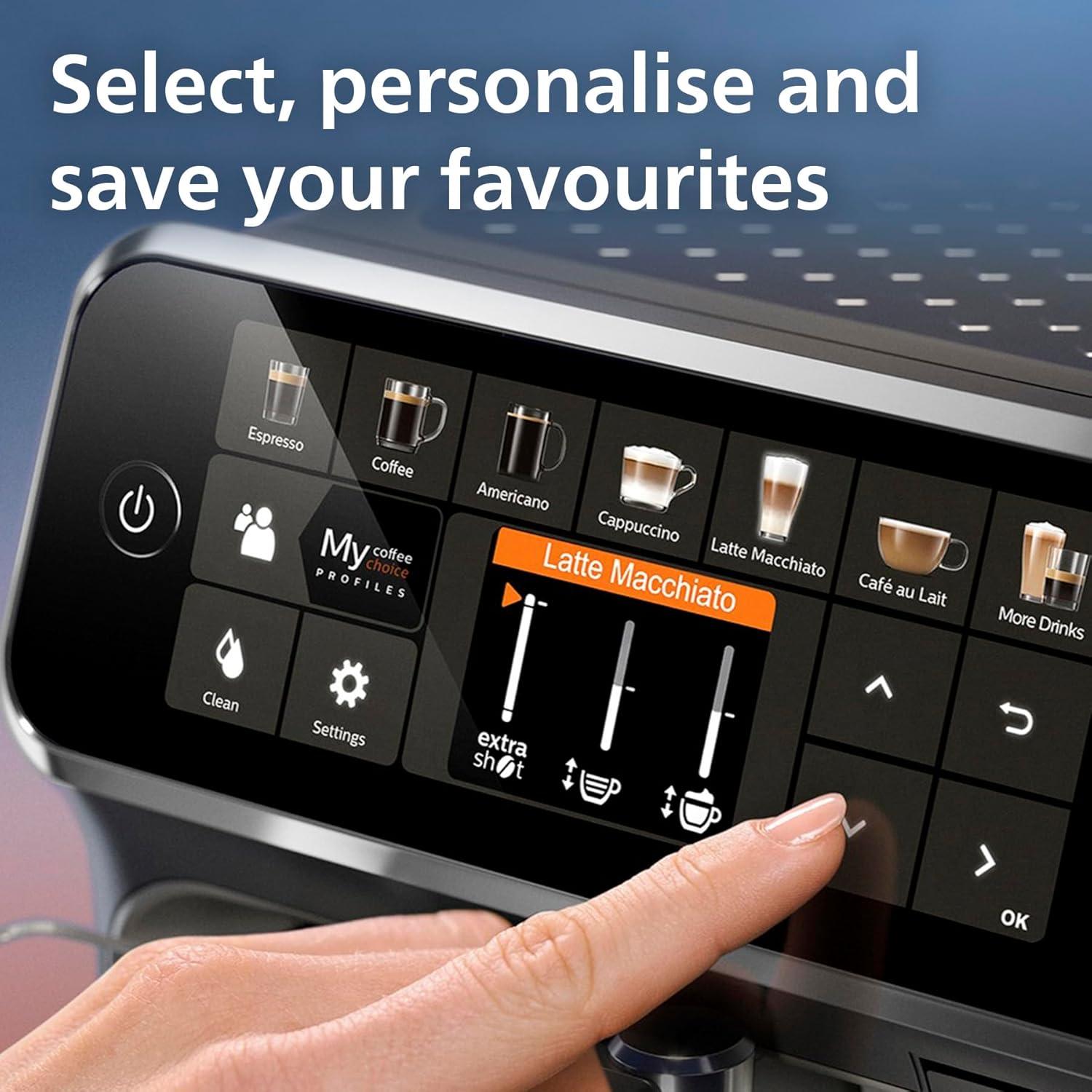 Philips 5400 Series Fully Automatic Espresso Machine with LatteGo System