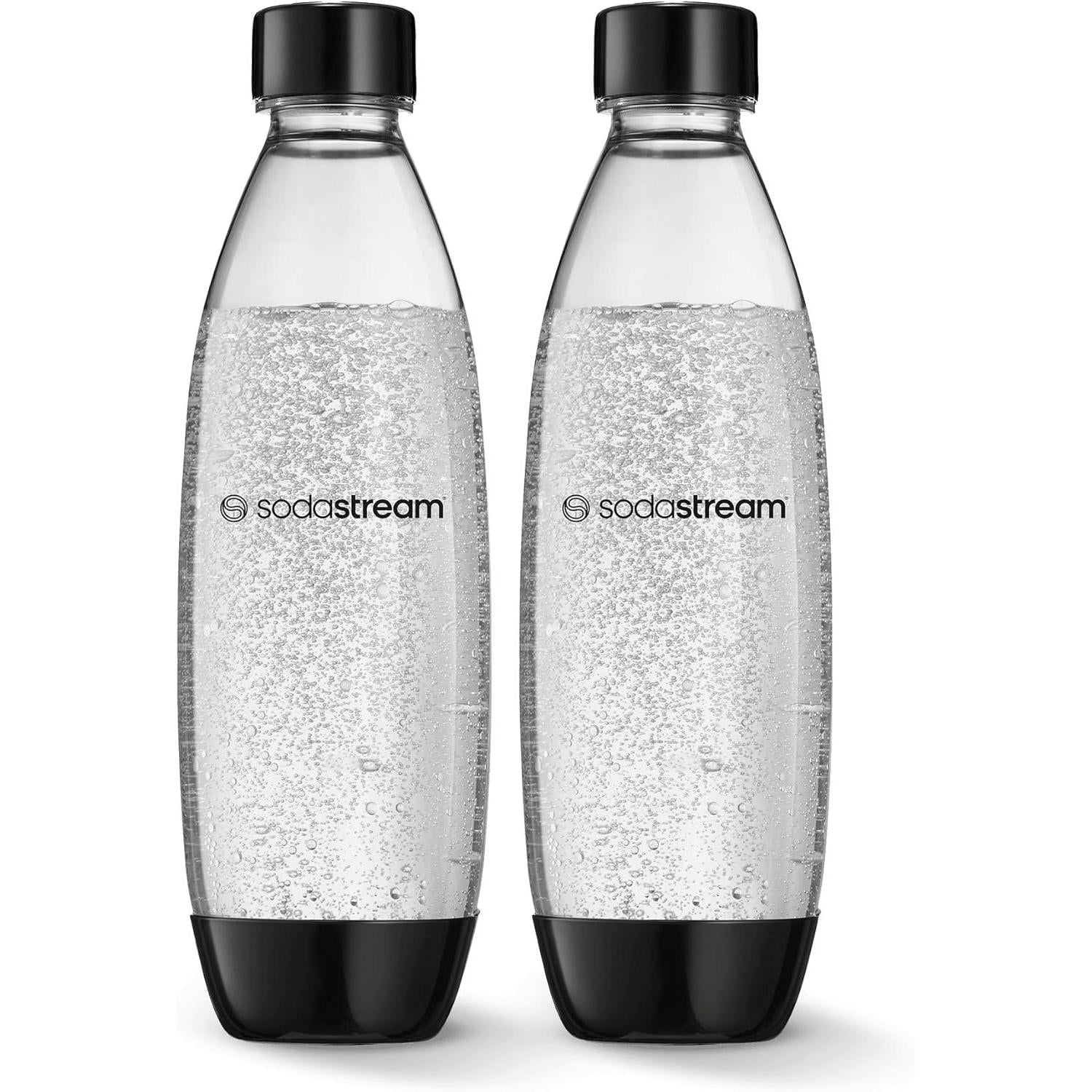 SodaStream 1L Slim Dishwasher Safe Reusable Water Bottles 2 Pack
