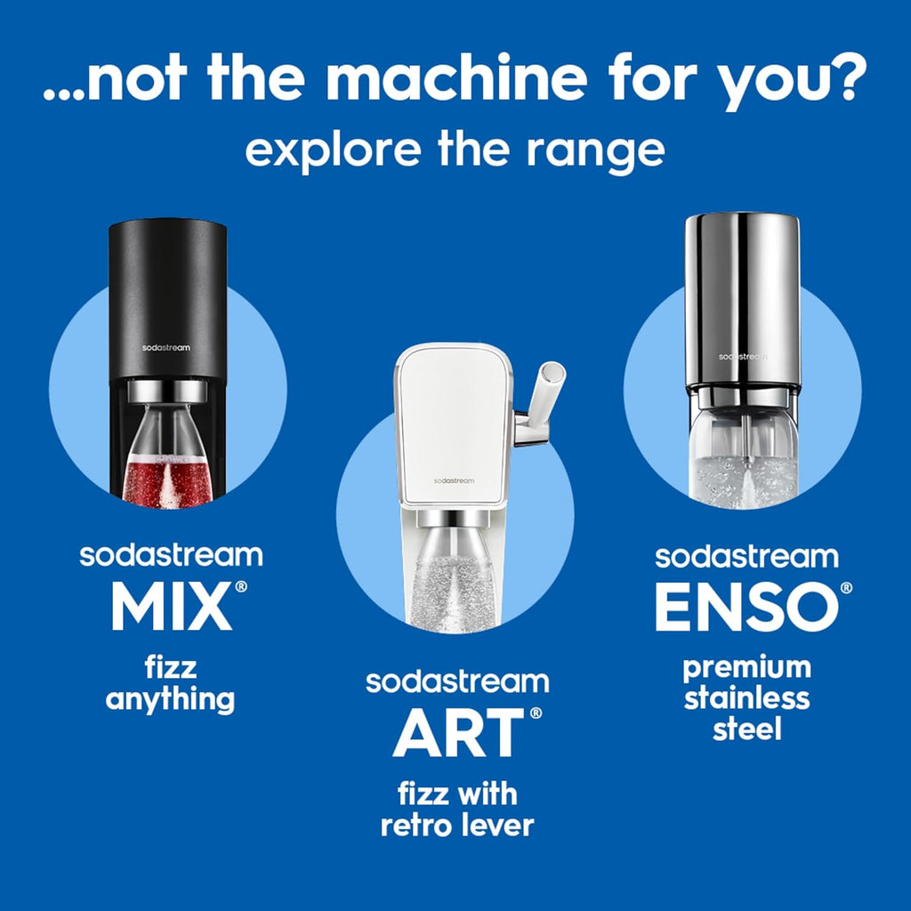 SodaStream Terra Sparkling Water Maker Machine with 60L CO2 Cylinder