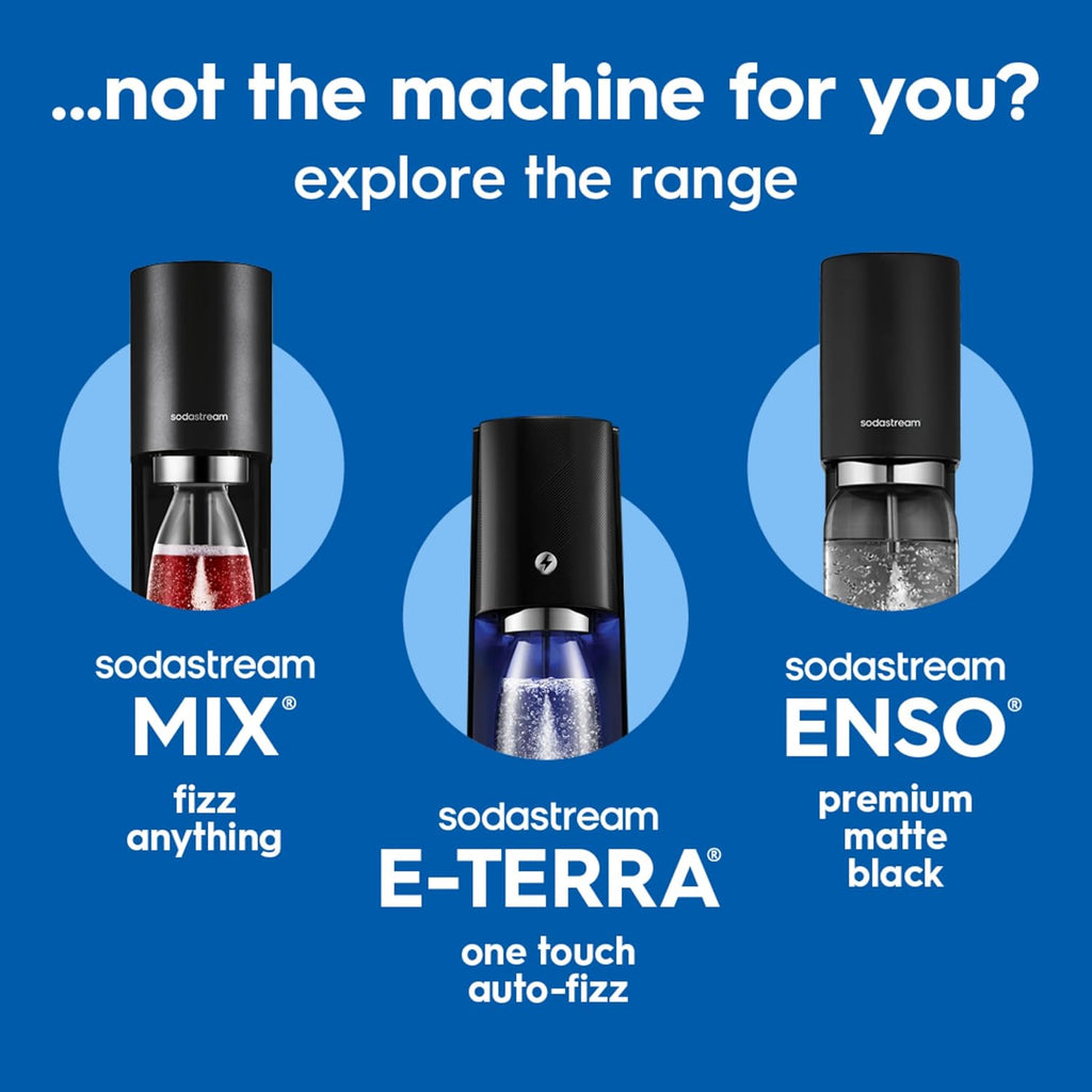 SodaStream Art Retro Manual Sparkling Water Maker Machine White