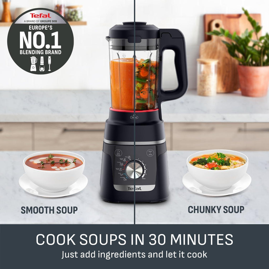 Tefal Blendforce Cook 1000W Soup Maker and Glass Jug Blender