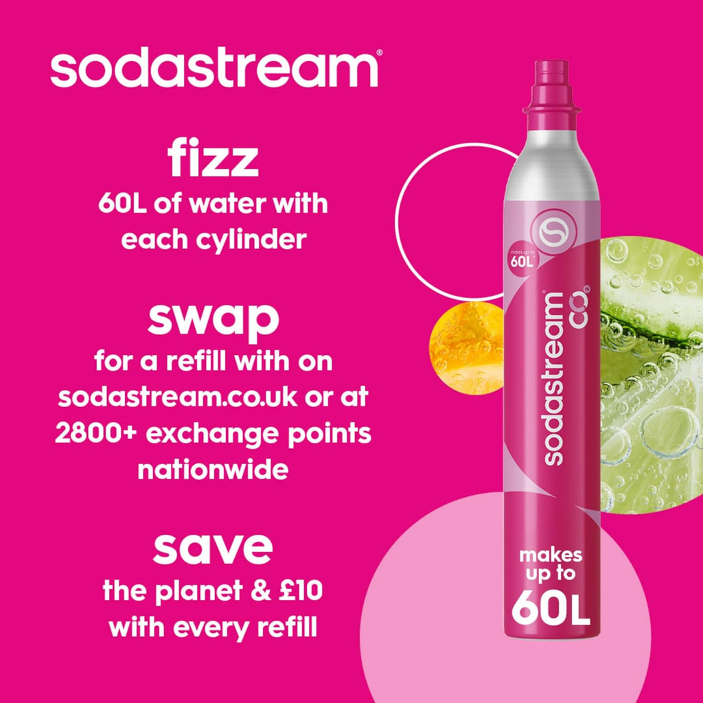 SodaStream Art Retro Manual Sparkling Water Maker Machine White