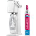 SodaStream Art Retro Manual Sparkling Water Maker Machine White