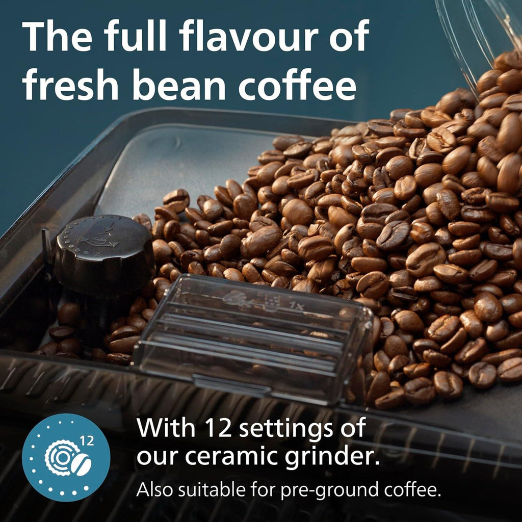 Philips 5400 Series Fully Automatic Espresso Machine with LatteGo System